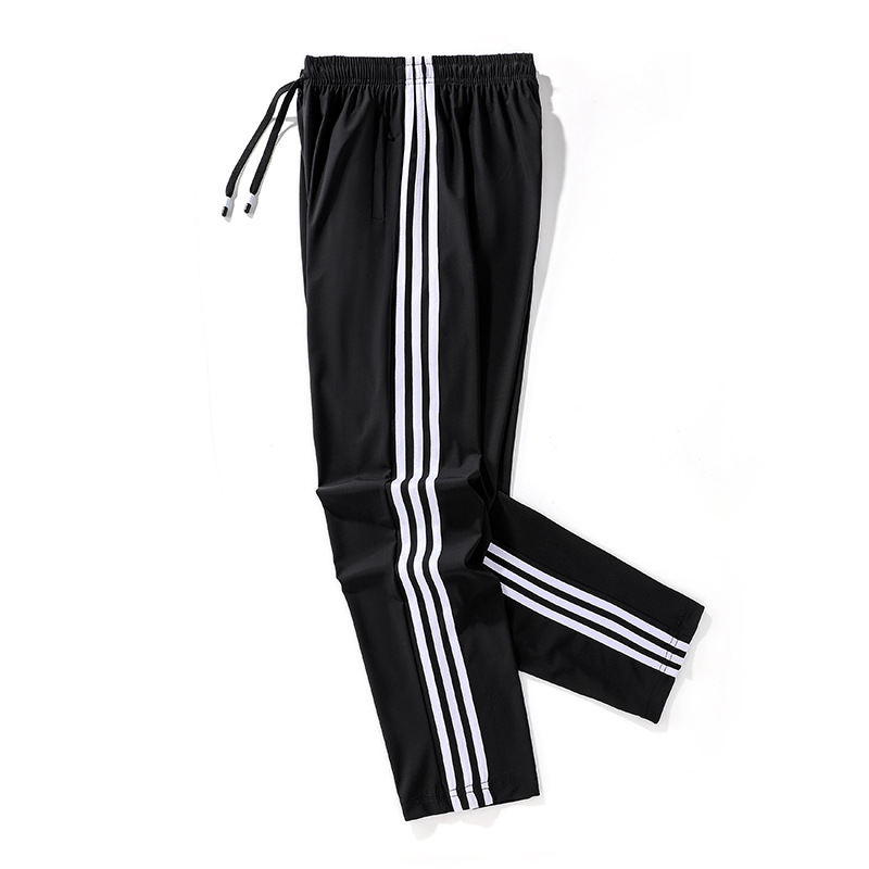 Foreign Trade Cross-Border Wholesale 2026 Three-Stripe Unisex Pants Quick-Dry Fabric Couple Style Long Pants Straight Leg Adidas Style Foreign Trade Cross-Border Wholesale 2026 Three-Stripe Unisex Pants Quick-Dry Fabric Couple Style Long Pants Straight Leg Adidas Style