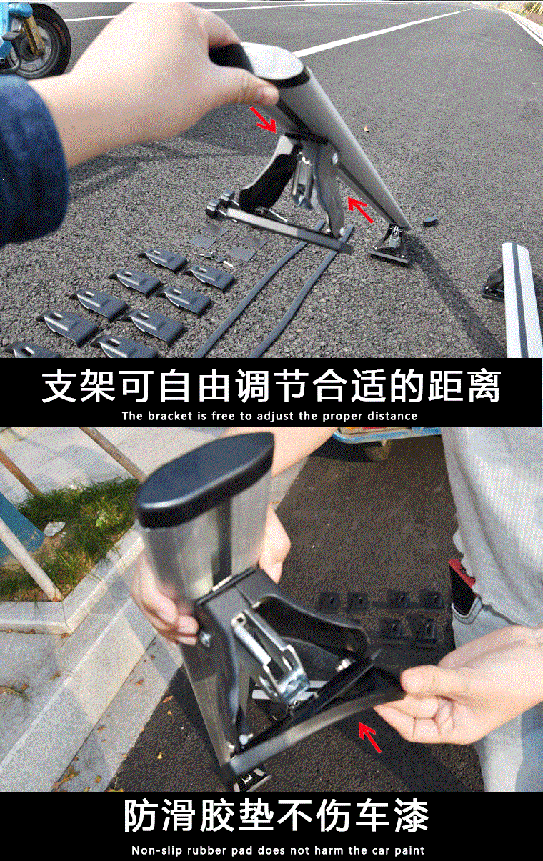 Suitable for Tiger Claw sedan luggage rack crossbars, universal for SUVs, car roof travel rack, pickup truck roof rack