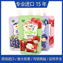 韓國進口零食韓美禾果凍吸吸樂水果味果汁兒童零食吸吸果凍批發