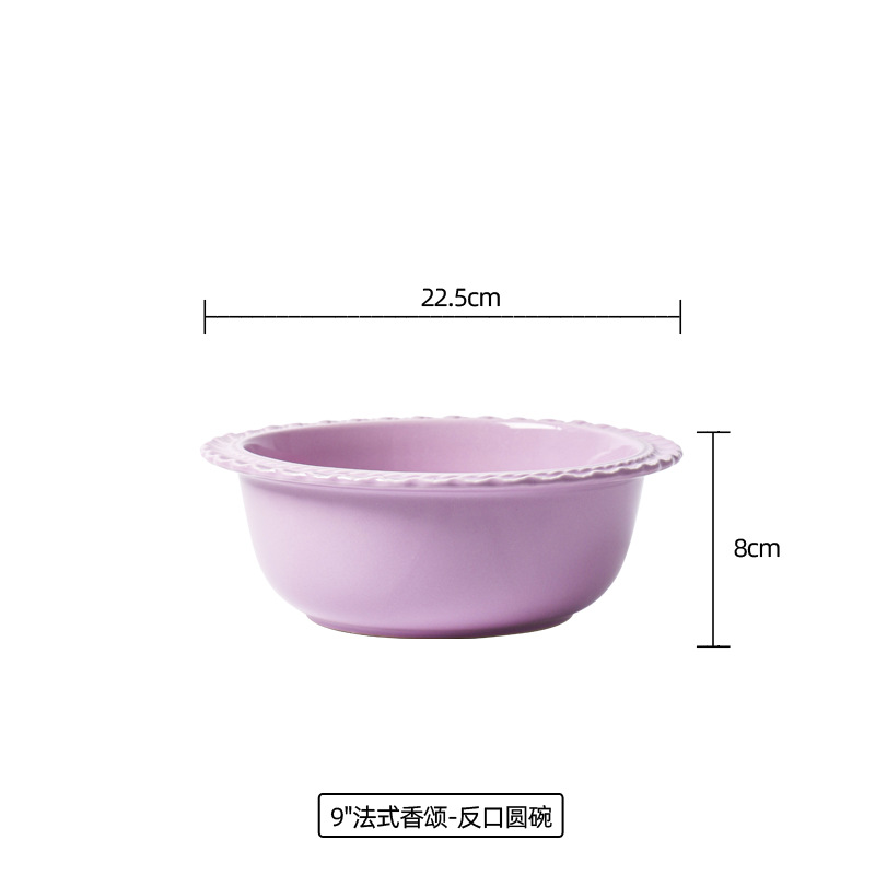 9 인치 그릇 보라색