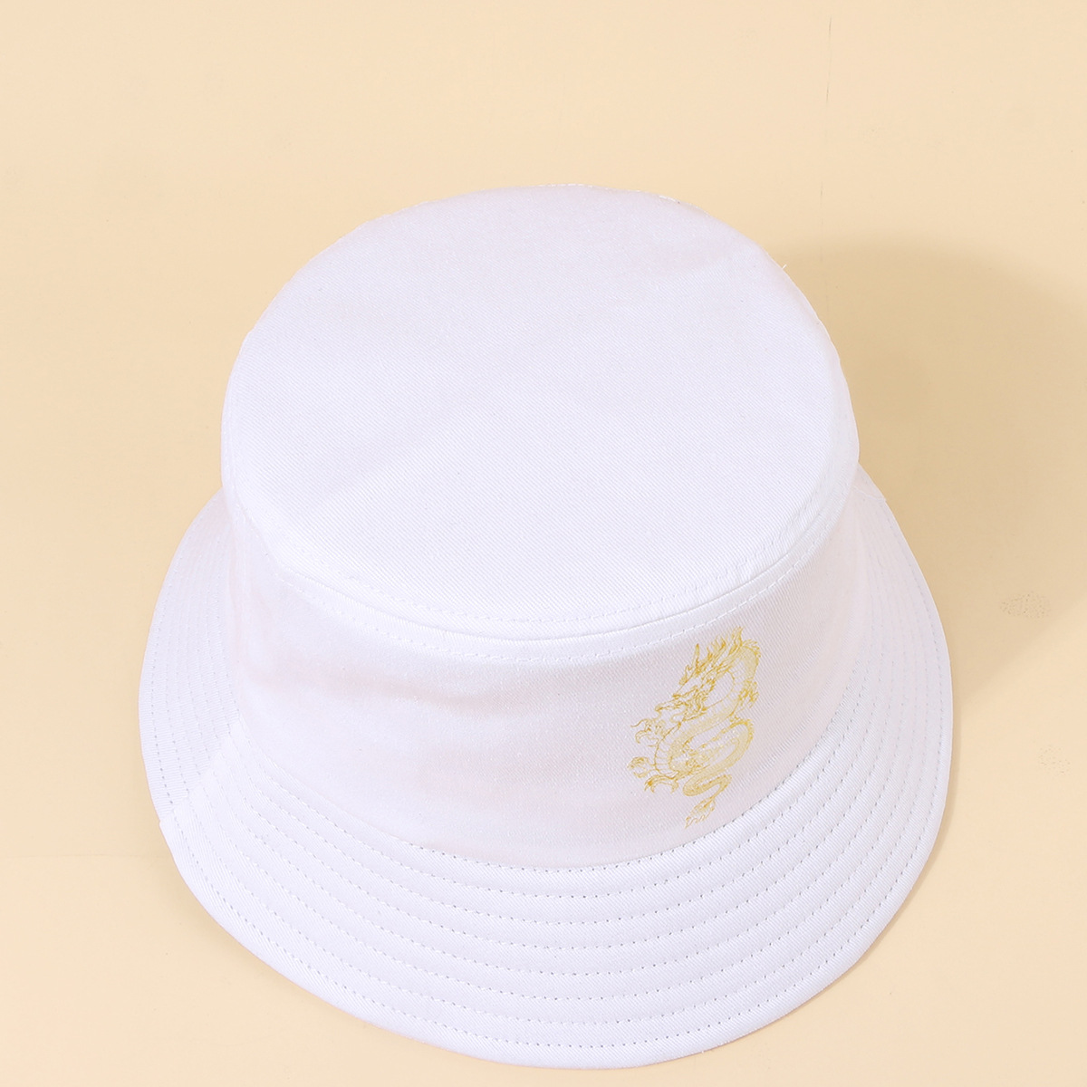 Unisex Simple Style Dragon Sewing Wide Eaves Bucket Hat display picture 18