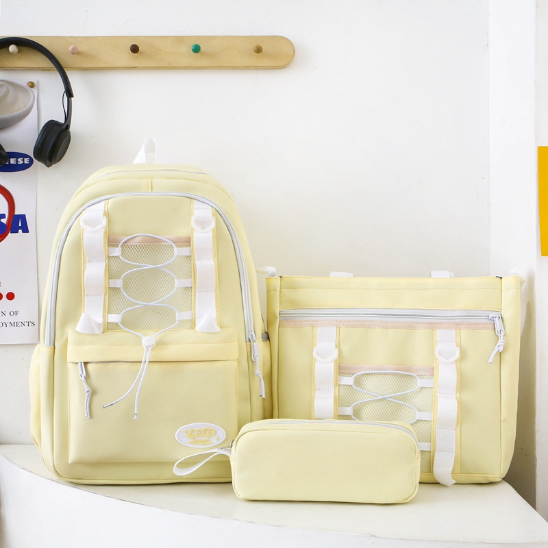 Mochila escolar niña coreana escuela secundaria japonesa mochila simple moda escuela primaria mochila de gran capacidad estudiantes de secundaria ins