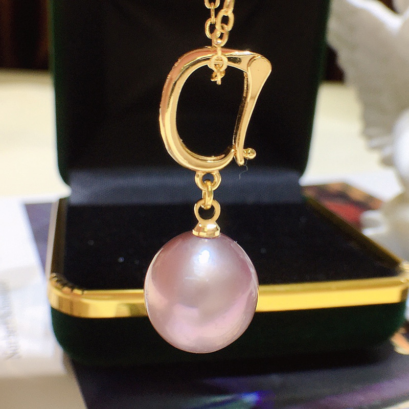 natural freshwater Pearl Pendant 12-13mm grain Primary color Simplicity fashion grace Versatile Trend 112