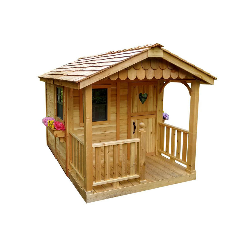 Деревянный игровой домик для детей outdoor