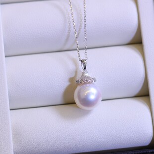 Pt900 Pendant Accessories Figure 9-10mm Beads Zircon Inlay Accessories Do Not Include Beads or Chains