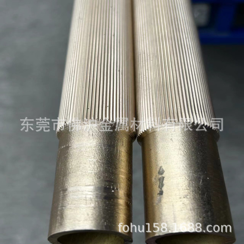 H59-3直纹条纹黄铜管/网纹菱形方形滚花黄铜管 实心拉花铜棒18*10