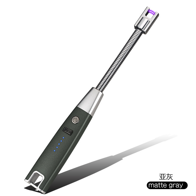 Fabricantes al por mayor Arco Tipo-c Cargador Encendedor Estufa de gas Encendido Agarre Exalargue Cocina Encendedor Transfronterizo Chong