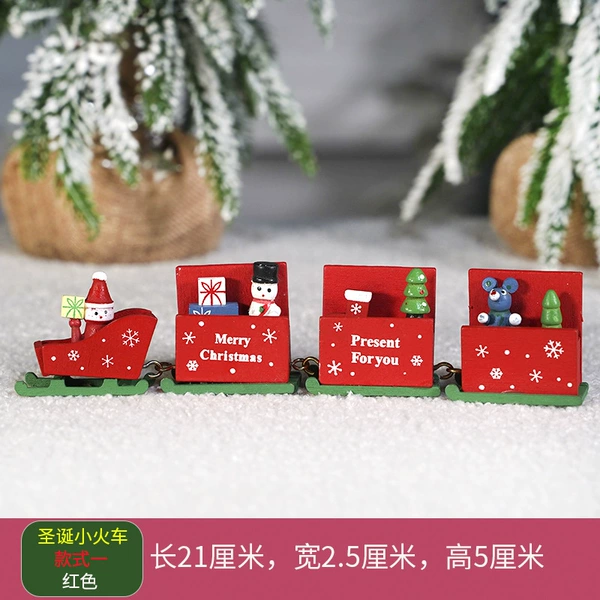 Wooden train (A), Red