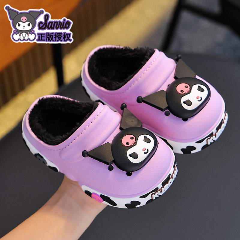 Sanliou zapatillas de algodón de invierno para niños, niños y niñas, calentamiento, bolsas de algodón para niños y medianos, bolsas de zapatos de algodón para niños