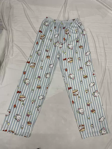 Blue cake cat trousers