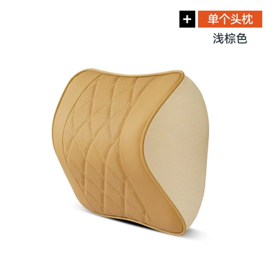 Huawei AITO asked the world Headrest - question-world-napa-new-memory-foam-headrest-light-brown-single