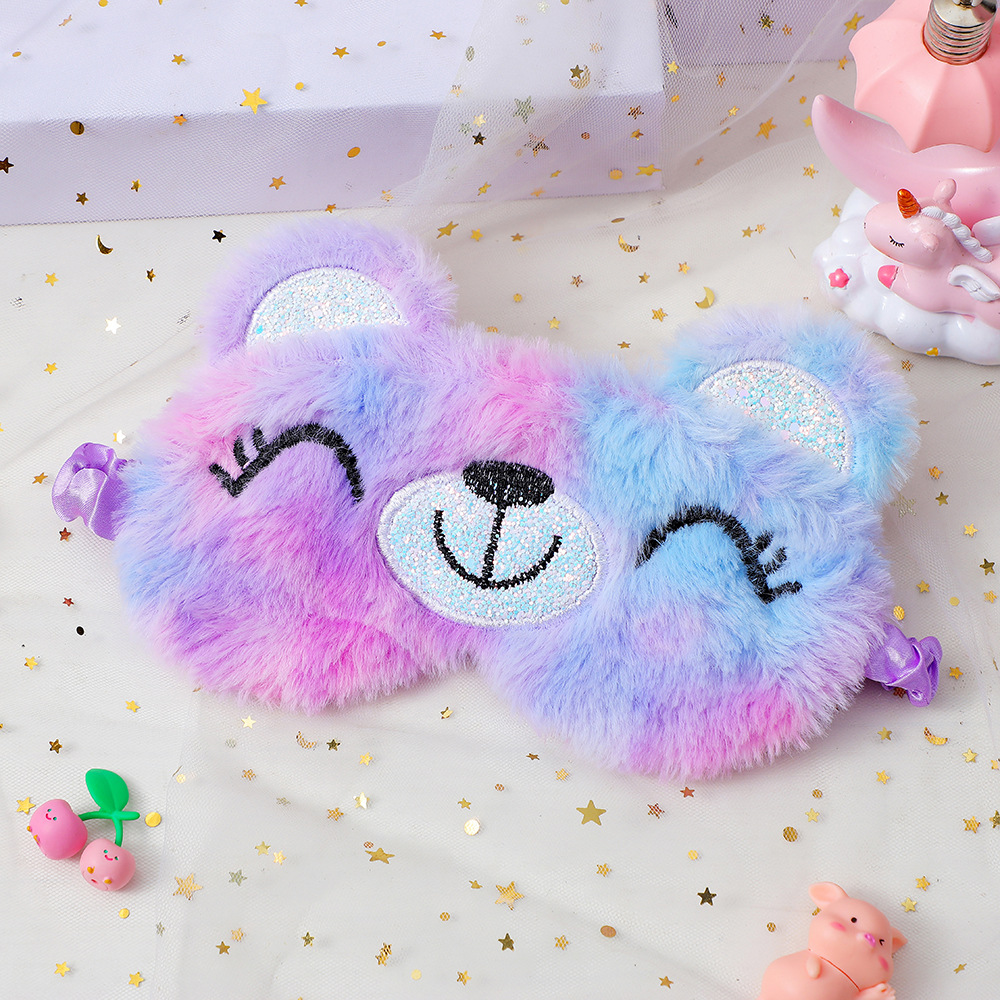 Cute Cat Plush Eye Mask display picture 8