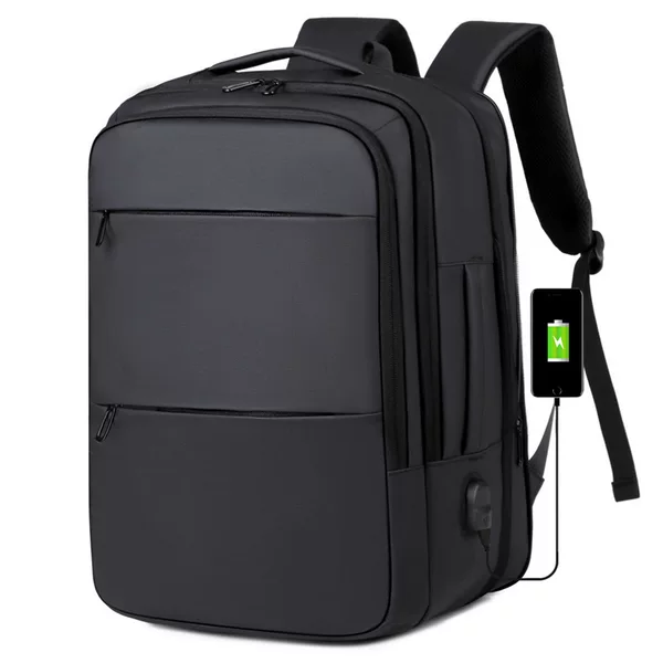 Cross-Border New Style Backpack for Men, Business Travel Bag, Large Capacity, Expandable, Dry and Wet Separation, Business Trip Computer Backpack