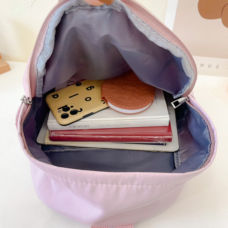 Nueva mochila de Kindergarten hembra Super lindo bebé mochila grande, mediana y pequeña Clase simple mochila Linda mochila muñeca de captura