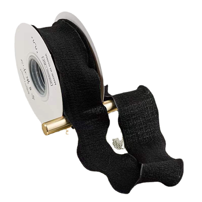 4cm volantes cinta plisada Lino avanzada fishtail hilo flor hornear caja de regalo embalaje cinta ropa Accesorios