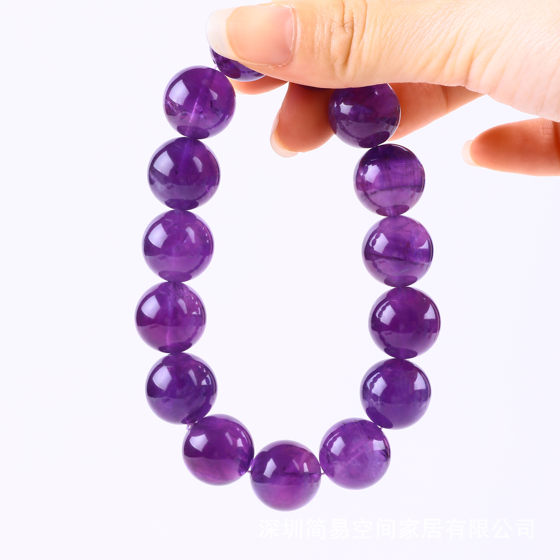Pulseras de cuentas de amatista natural de alto nivel, pulseras de aire púrpura, pulseras de regalo para mujeres, buena suerte, pulseras de encanto púrpura