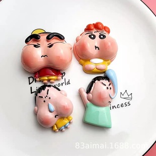 Cartoon Cartoon cute crayon Xiaoxin a Dai fridge magnet creative three-dimensional resin home decoration magnet