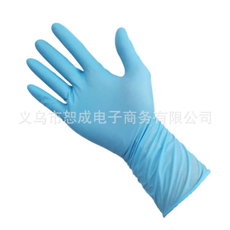 Factory produces disposable nitrile gloves that can be used for beauty and hair salons, kitchen and restaurant industrial production 4