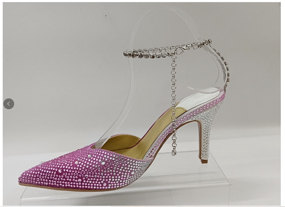 Zapatos de Tacón para Fiesta de Seda y Satén con Tacón Aguja y Punta Afilada para Verano