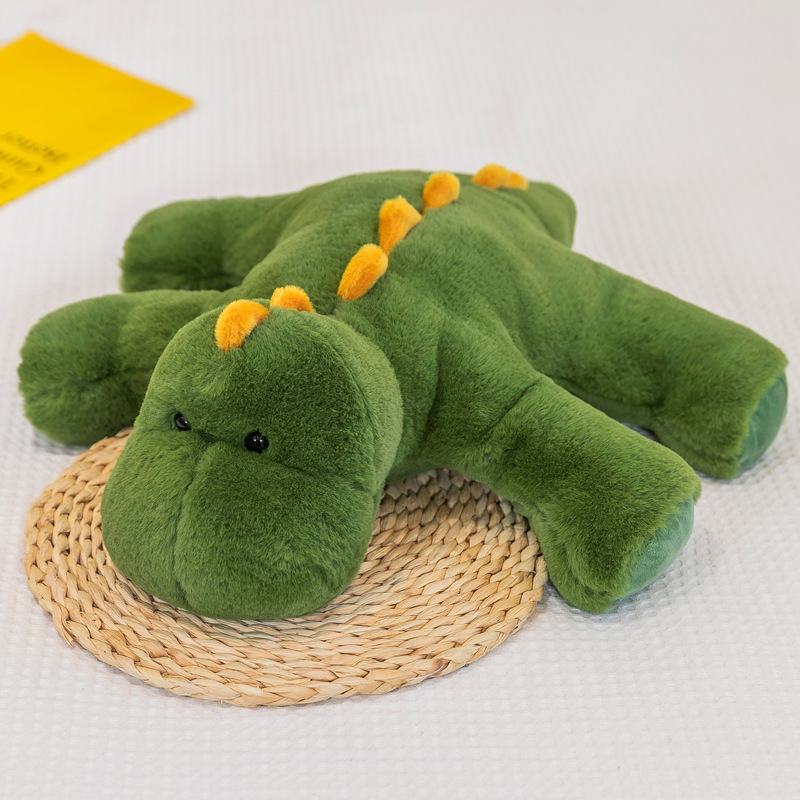 Mulula nuevo super suave mentira dinosaurio muñeca de peluche de juguete perro muñeca zorro dormir almohada femenina al por mayor