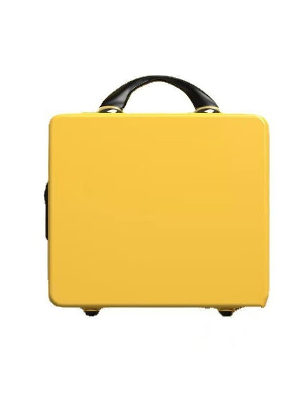 Caja de regalo de mano, mini maleta, caja de contraseña, cremallera impermeable, maleta pequeña de 14 pulgadas, estuche cosmético con impresión de logotipo