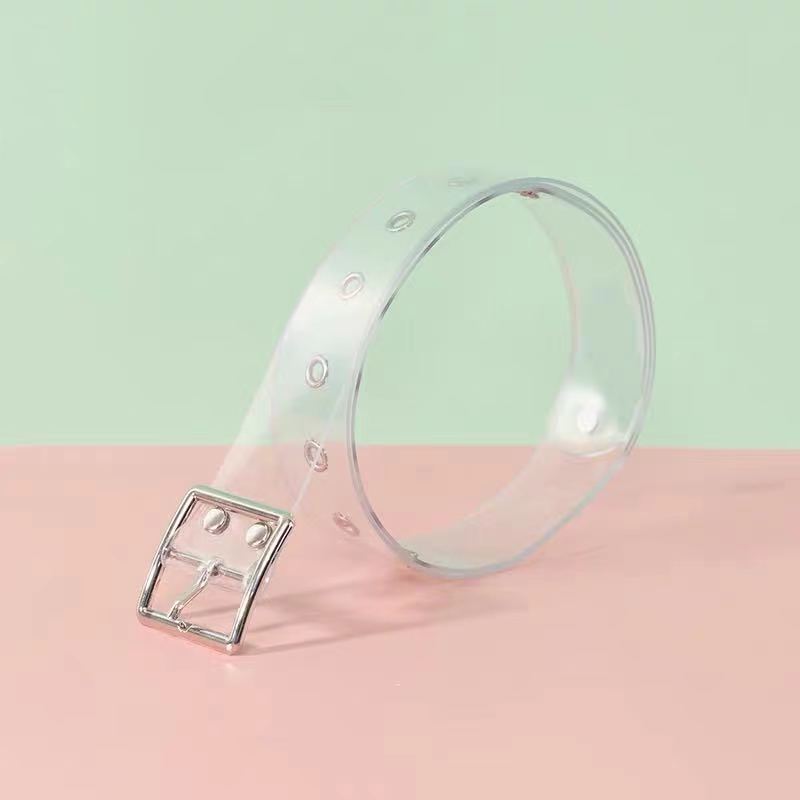 Transparent Belt for Women in Summer, Versatile Decorative Jeans Without Punching, with JK Skirt, Trendy and Personalized INS Style Belt