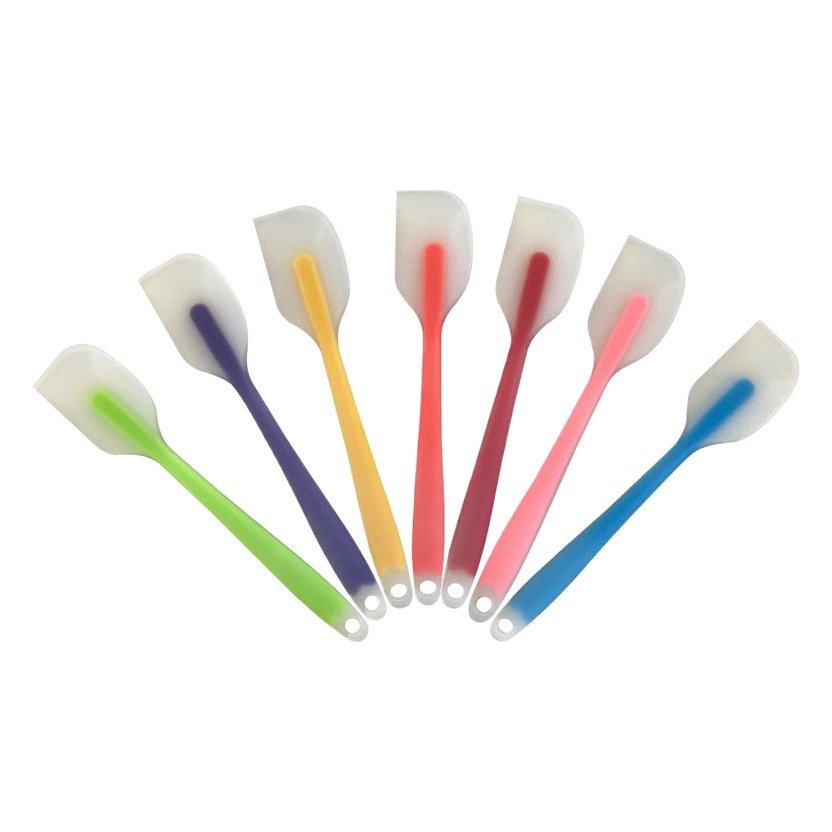 Espátula de silicona pequeña espátula de crema translúcida espátula de silicona de calidad alimentaria espátula de silicona para hornear en el hogar al por mayor
