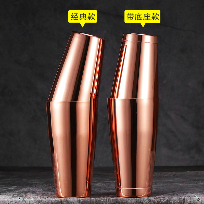 304优质不锈钢波士顿摇酒壶美式调酒器鸡尾酒酒吧调酒器雪克壶杯|undefined