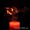 Creative table lamp for St. Valentine's Day, LED touch night light, 3D, Birthday gift, gradient, remote control