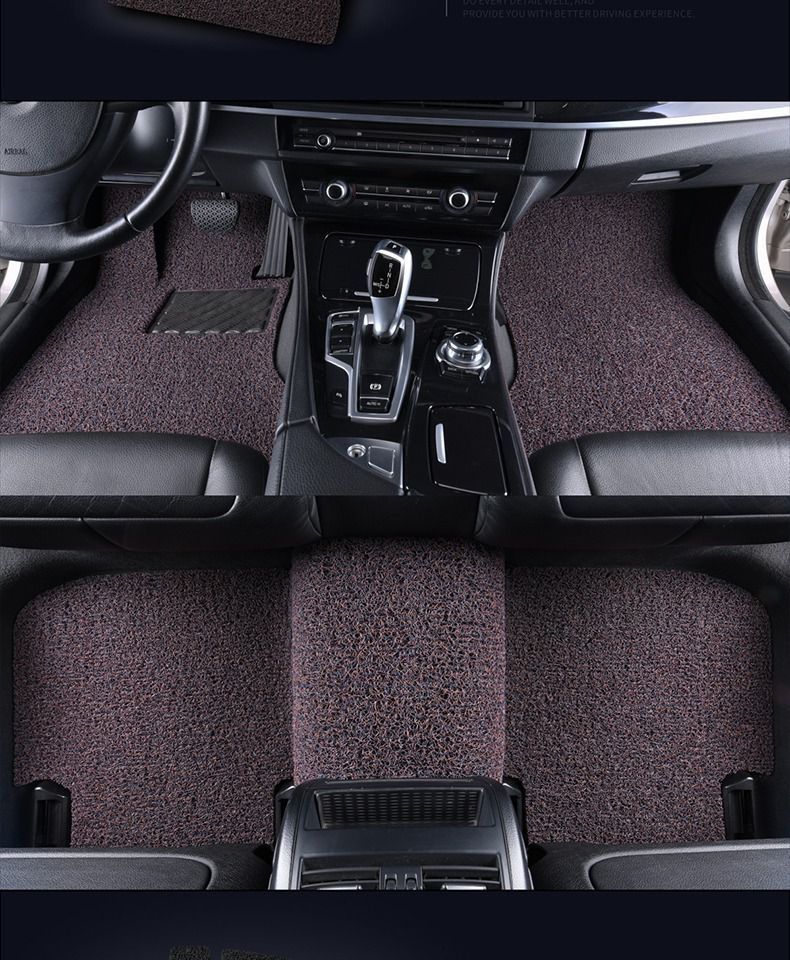Suitable for Car Wire Ring Floor Mats 1.2 Thick Bottom Mats 1.9 Thick Wire Ring Car Floor Mats Universal Single Piece Main Driver Pvc