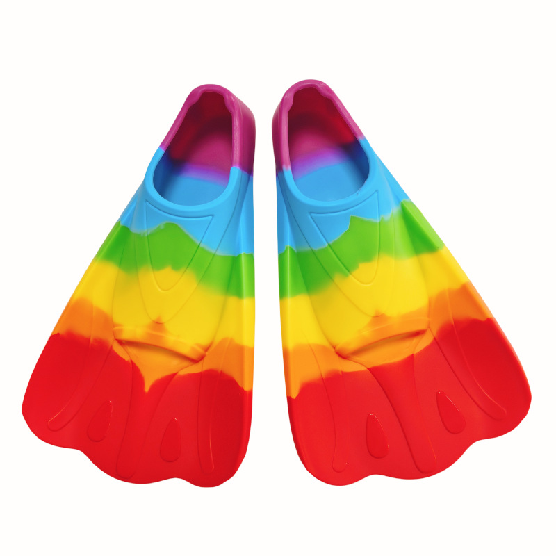 Explosive silicone short flippers butterfly frog shoes children adult free swimming snorkeling sports equipment special flippers