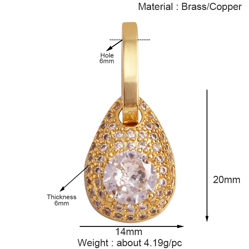 1g Weight Pendant Jewelry Making Type 10 * 15mm Jewelry Making Size DIY Jewelry Accessories Classification 1 Piece Quantity Copper Material Geometric, Windmill Pattern All Seasons Season Polished Finish Plating Design Sweet, Classic Style Style 1 Piece 10 * 15mm Copper Geometric Windmill Polished Pendant DIY Jewelry Accessories 14