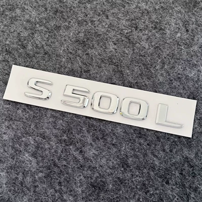 E300L/GLC/GLE/AMG/4WD, digital letter – Car logo - s500l-silver