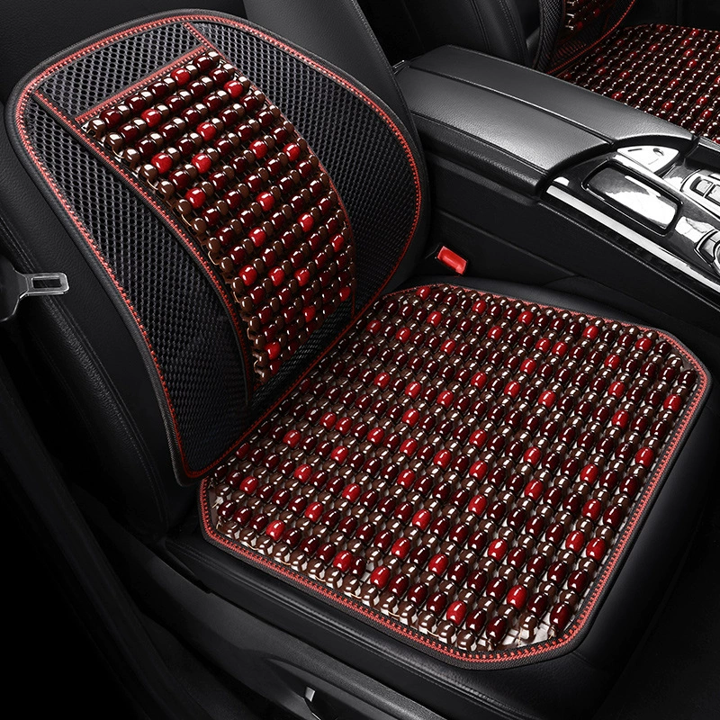 Автомобильная подушка для сиденья летний деревянный охлаждающий коврик с бусинами цельный Универсальный Коврик для сиденья Four Seasons вентиляционный дышащий автомобильный коврик для сиденья грузовика