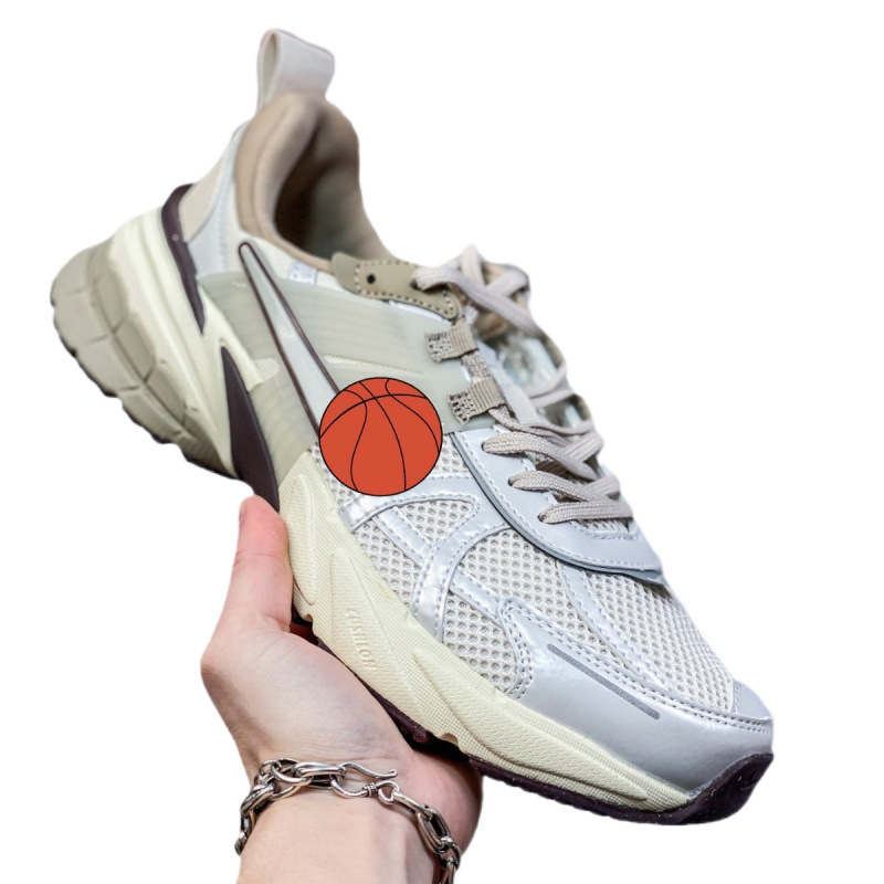 PUTIAN PURE ORIGINAL V2K RUNTEKK 아빠 신발 로우 컷 통기성 및 남성과 여성을위한 캐주얼 쿠셔닝 증가 스포츠 운동화