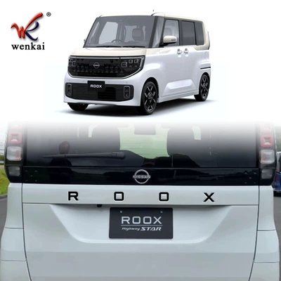 Suitable for Nissan 25 Roox Rear Trunk Car Logo Letter Decorative Stickers Car Accessories Tailgate Car Logo