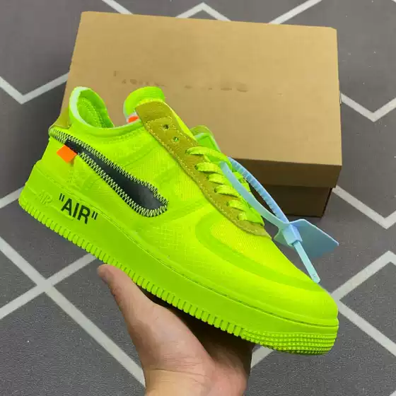 Putian Air Force One Off Casual Sneakers, Baishan Co-Branded Sneakers, Thick-Soled Height-Increasing White Shoes, Retro Trendy Shoes