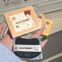Портативная маслопоглощающая бумага Jiujiu Diary поставляется с зеркалом для пудры для жирной кожи, без снятия макияжа, для коррекции макияжа, нежного и стойкого макияжа для красивых женщин