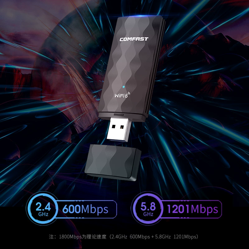 Комфорт CF-951AX Беспроводная сетевая карта WiFi6 двойной частоты гигабитная карта портативный USB для настольного компьютера и телефона