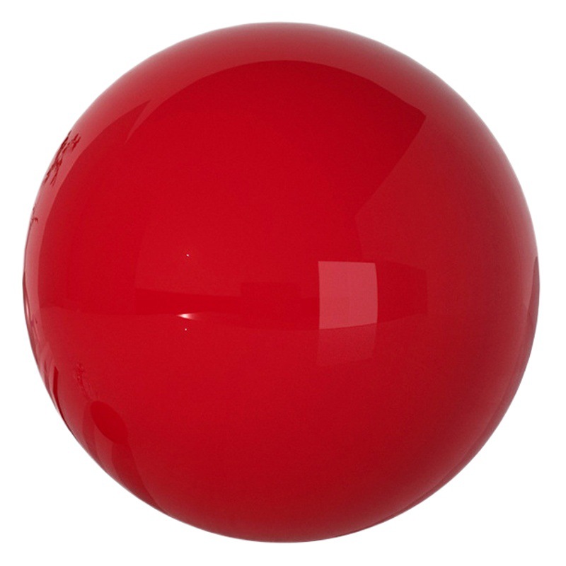 Posen bola de color hueco de acero inoxidable pintura brillante bola roja Navidad techo colgante decoración adornos de ventana