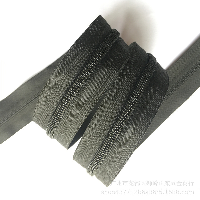 5号尼龙拉链人字纹码装整捆现货 黑白现货 手袋箱包书包帐篷拉链
