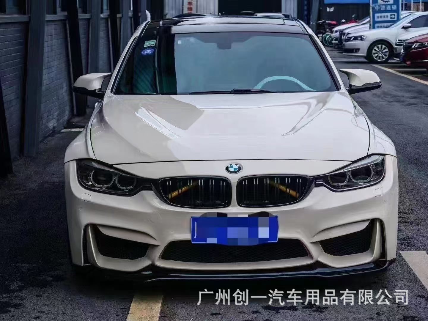 Suitable for BMW 3 Series F30/F35 modified with M3 wide-body kit replica wide-body front and rear bumpers, fenders, and grille