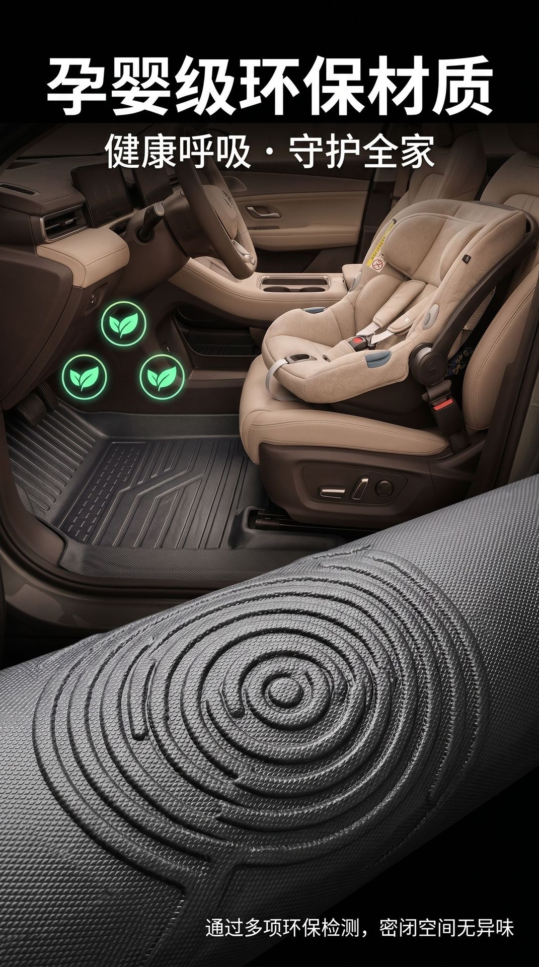 Tpe Floor Mats Specifically for the Arcfox T1 Model, Waterproof and Dustproof Car Interior Accessories, All-Season Tpe Floor Mats