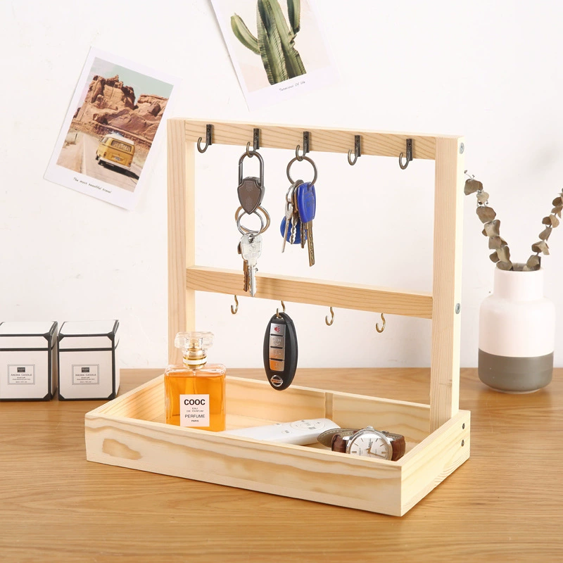 Wooden storage box, nail decoration, storage system