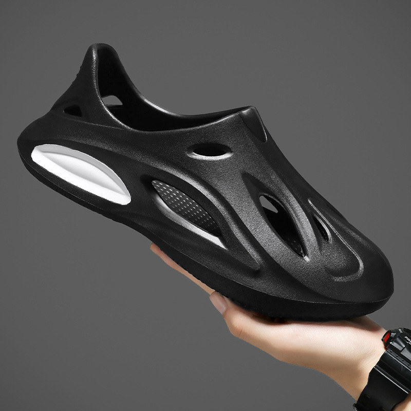 Zapatos de verano para hombres en interiores y al aire libre 2024 Eva rojo en línea un zapato con zapatillas frías