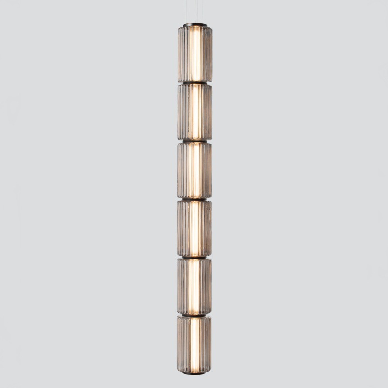6 secciones de ceniza vertical D150 * H1620mm