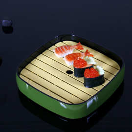 ABS若竹寿司桶料理餐具日韩料理用具鱼生桶寿司刺身盘点心水果盘