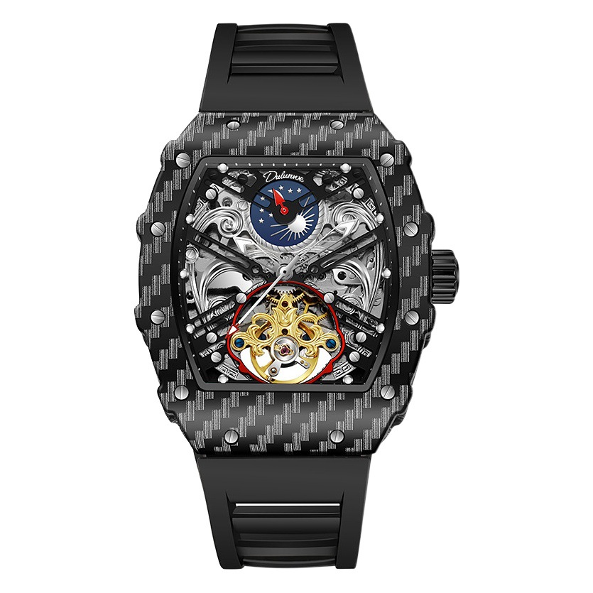 Marca Richard Desen reloj mecánico automático de gama alta TikTok fuente caliente entrega de una pieza impermeable reloj de hombre luminoso