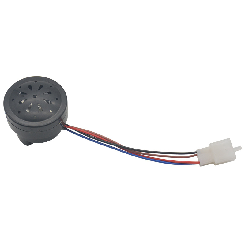 Batería de coche 48V 60V control positivo cuerno Triciclo de cuatro hilos dos-en-Un cuerno coche eléctrico más LED timbre de dirección