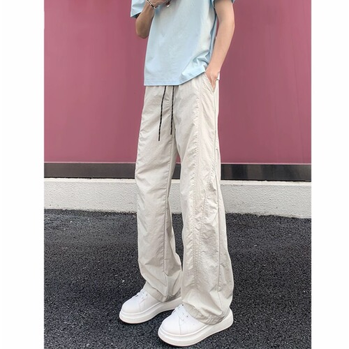 Cross-border foreign trade summer thin American pants, women's men's machete casual pants, drooping wide-leg waterproof all-match pants